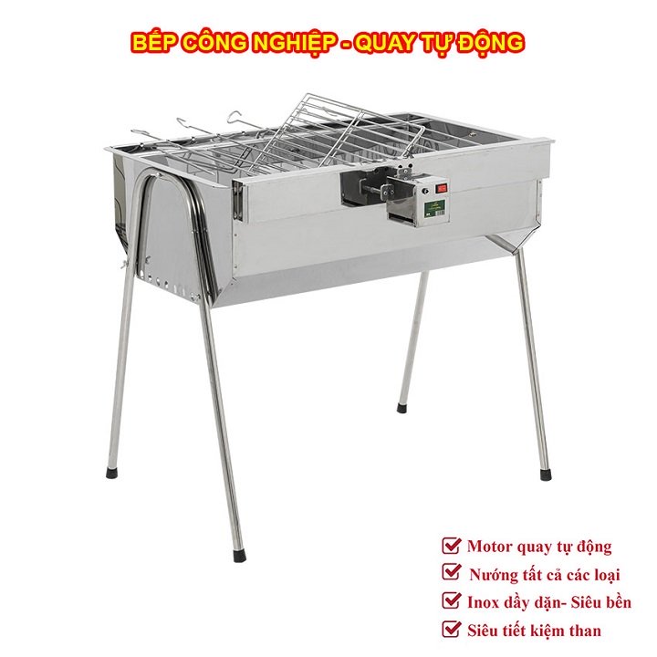 bếp nướng than hoa inox