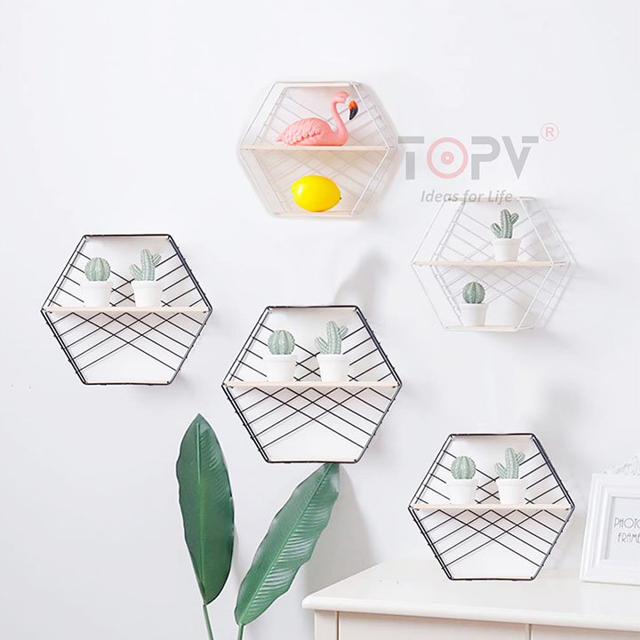 kệ sắt để đồ trang trí