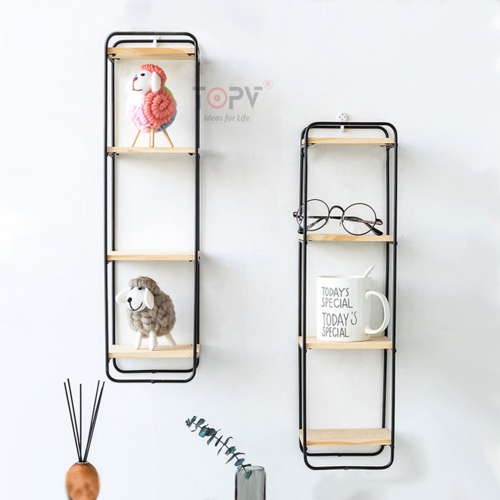 kệ sắt trang trí treo tường